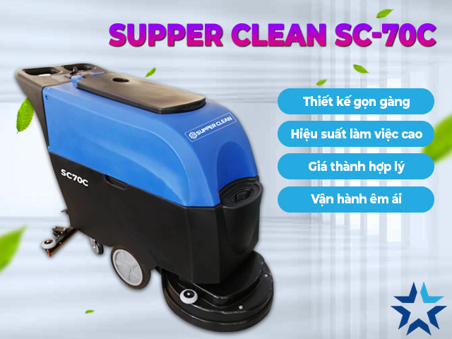 máy chà sàn Supper Clean SC 70C với nhiều đặc điểm nổi trội