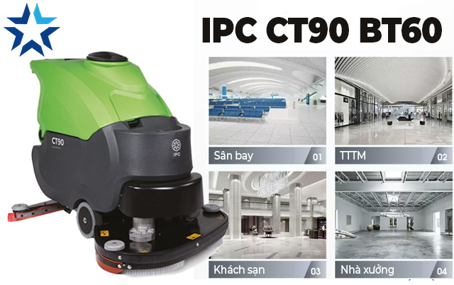 Ứng dụng của máy chà sàn IPC CT90 BT60