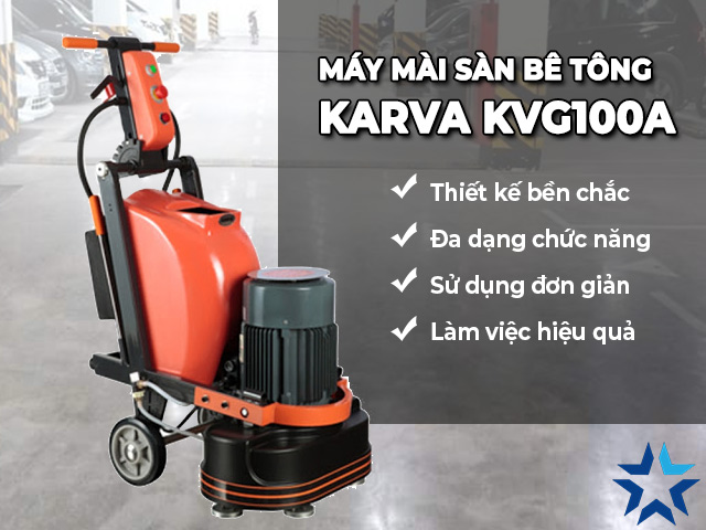 đặc điểm nổi bật của máy mài sàn Karva KVG100A