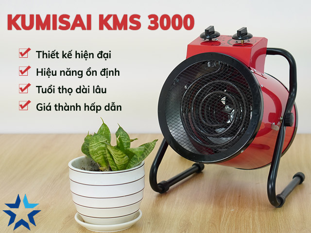giới thiệu quạt sấy thảm Kumisai KMS 3000