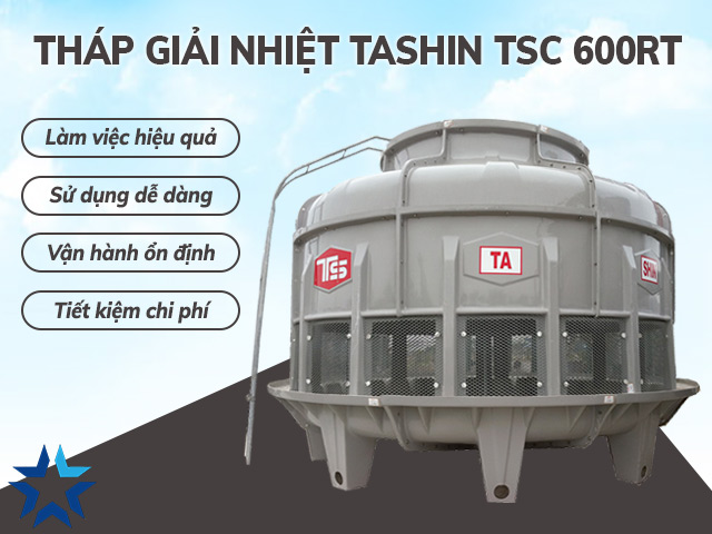 đặc điểm nổi bật của tháp hạ nhiệt Tashin TSC 600RT