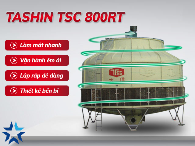 tháp giải nhiệt Tashin TSC 800RT
