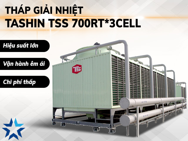 đặc điểm nổi bật của tháp giải nhiệt TASHIN TSS 700RT*3cell