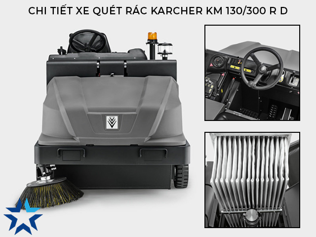 Xe quét rác công nghiệp Karcher KM 130/300 R D