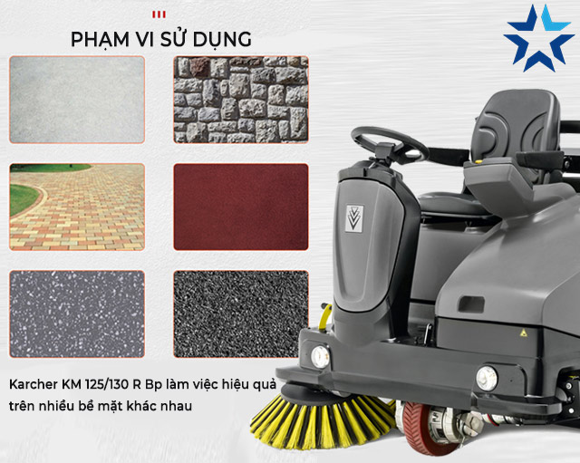 Xe quét rác ngồi lái Karcher KM 125/130 R Bp