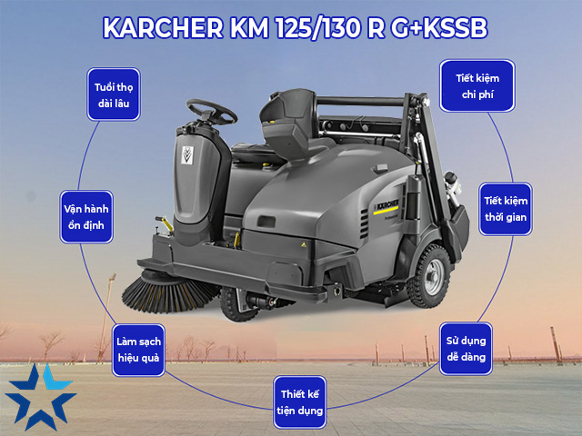 Xe quét rác ngồi lái Karcher KM 125/130 R G+KSSB
