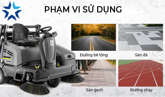 Xe quét ngồi lái Karcher KM 125/130 R Lpg