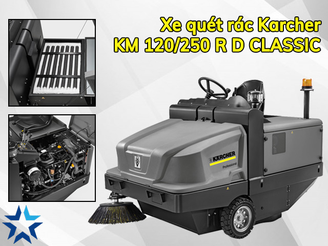 Xe quét rác Karcher KM 120/250 R D Classic