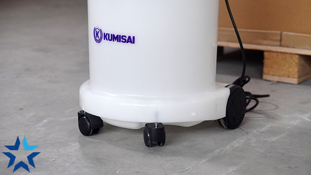 Bánh xe máy hút bụi thùng nhựa Kumisai KMS40 