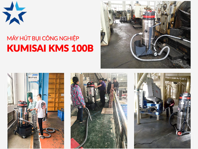 Máy hút bụi công nghiệp Kumisai KMS 100B ứng dụng trong nhiều lĩnh vực