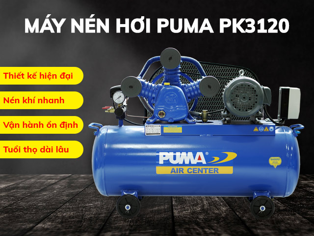 Những ưu điểm nổi bật của máy nén hơi Puma PK3120
