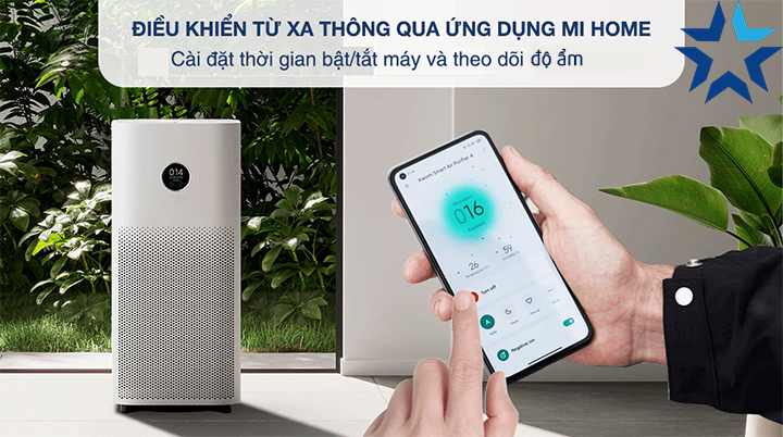 Điều khiển máy hút ẩm Xiaomi bằng app Mi Home trên điện thoại 