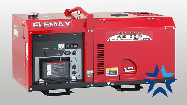 Máy phát điện Nhật Bản chạy dầu Elemax SH11D