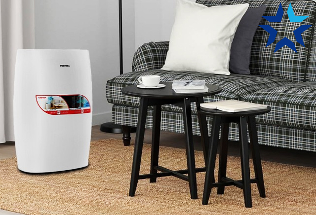 Thiết kế máy lọc khí Toshiba trang nhã, hiện đại