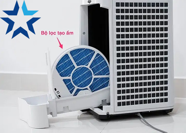 Tính năng bù ẩm ở máy lọc không khí tạo độ ẩm Sharp KC-G40EV-W