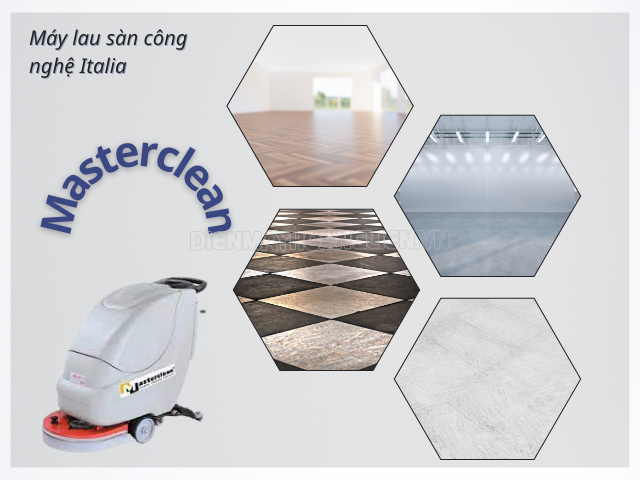 Máy rửa sàn công nghiệp Masterclean đến từ Italia