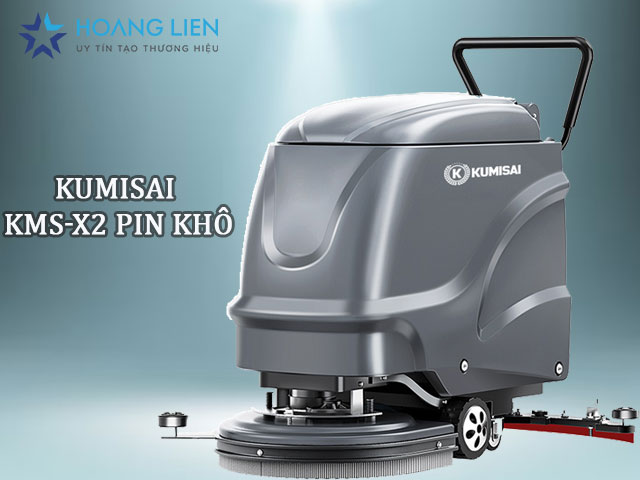 Kumisai KMS-X2 pin khô giúp vệ sinh sàn nhà hiệu quả