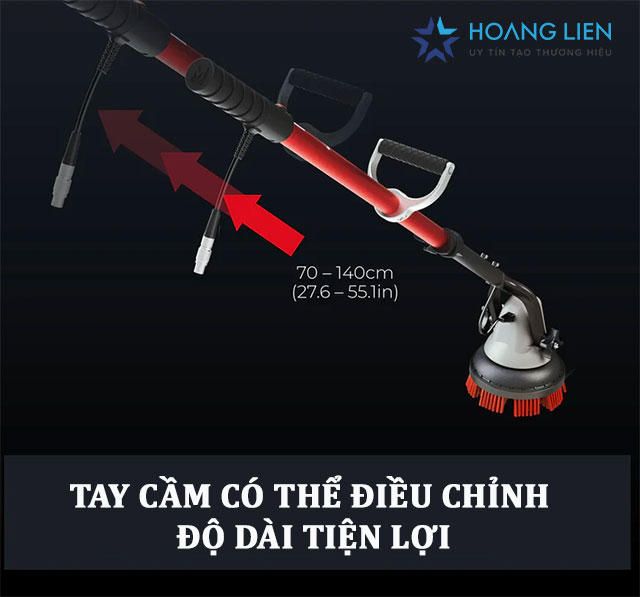Tay cầm điều khiển có thể điều chỉnh độ dài phù hợp