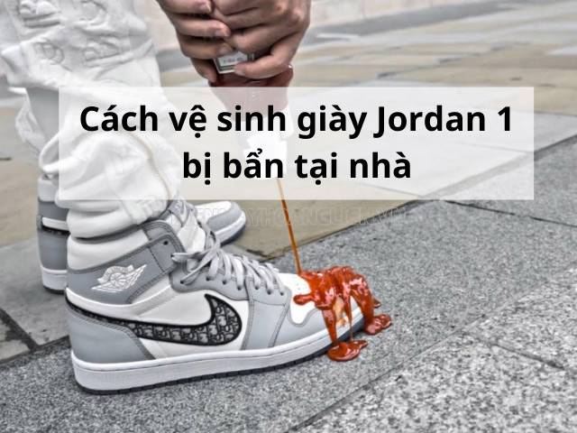 cách clean giày jordan