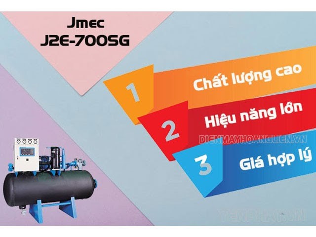 Những ưu điểm vượt trội của máy sấy khí nén Jmec J2E-700SG