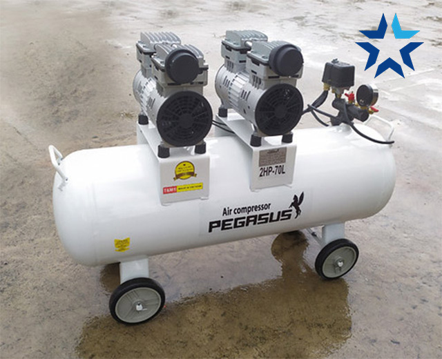 Máy nén khí Pegasus 70L có độ bền cao và an toàn khi sử dụng