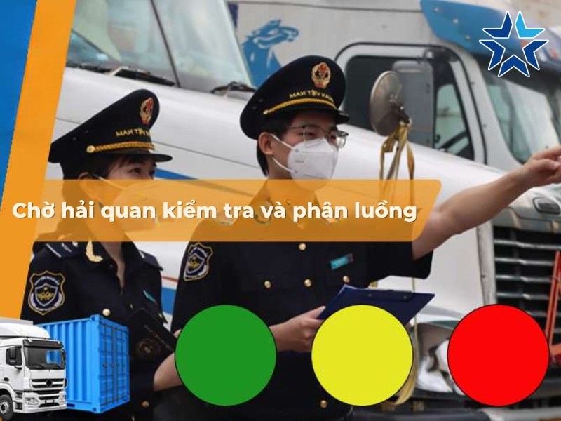 Chờ hải quan kiểm tra và phân luồng xanh, vàng hoặc đỏ khi nhập khẩu xe quét rác