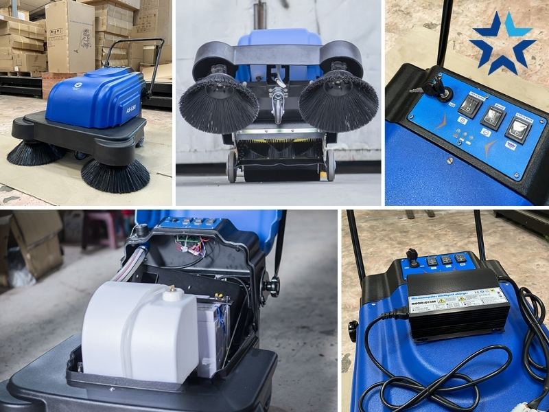 Xe quét rác Supper Clean được thiết kế thông minh và chắc chắn