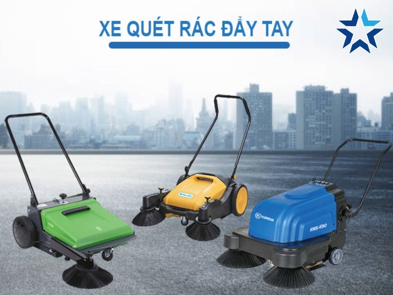 Báo giá chi tiết các loại xe quét rác đẩy tay