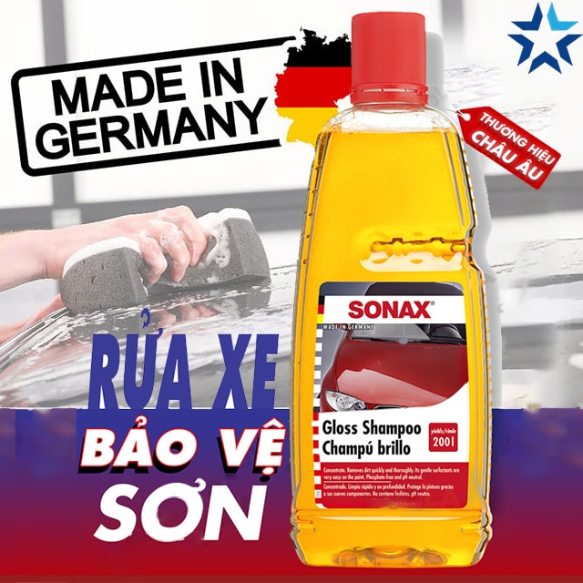 Dung dịch rửa xe Sonax - Thương hiệu nổi tiếng đến từ Đức