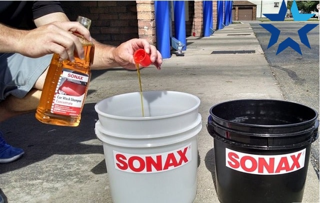 Cách pha nước rửa xe Sonax