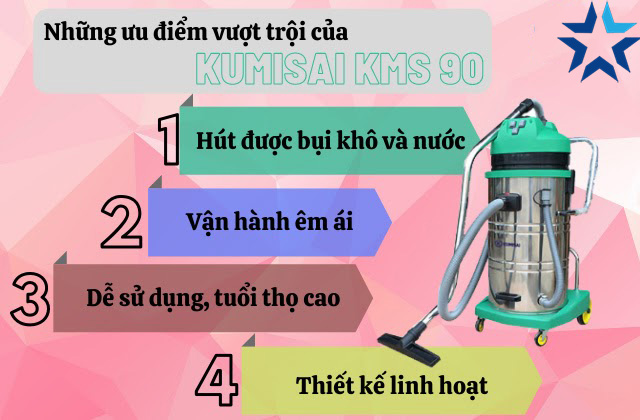 đại lý bán máy hút bụi Kumisai KMS 90