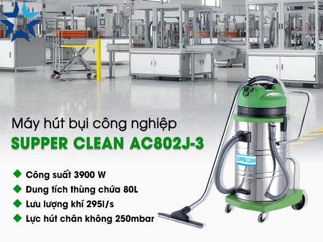 Model máy hút bụi đa năng Supper Clean AC 802J-3