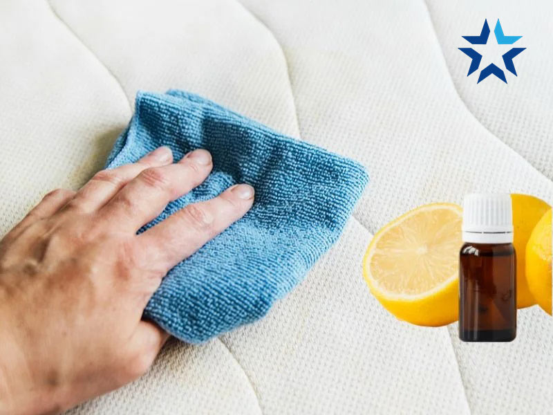 Giặt đệm bông ép bị mốc bằng chanh